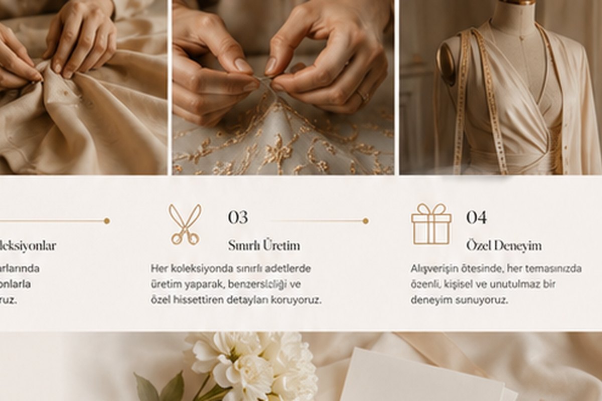 Arzu Olcay atölyesinde el işçiliği
